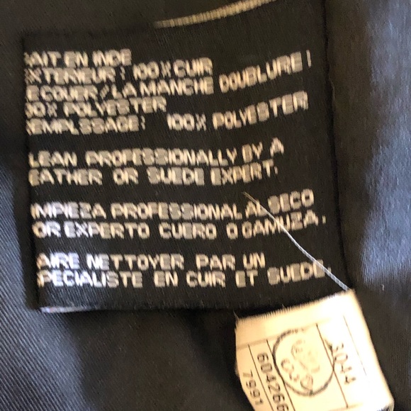 Excelled black genuine leather jacket 8 - Picture 13 of 16